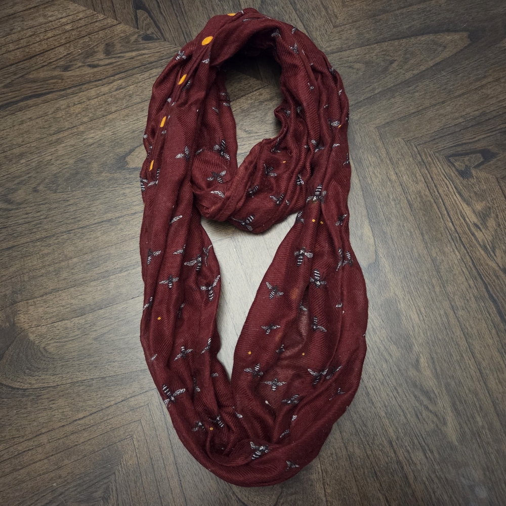 Libby Edelman Burgundy Scarf